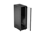SZAFA INSTALACYJNA RACK STOJĄCA 19" 42U 600X1000 CZARNA DRZWI PRZESZKLONE LANBERG (FLAT PACK)