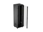 SZAFA INSTALACYJNA RACK STOJĄCA 19" 42U 600X600 CZARNA DRZWI PRZESZKLONE LANBERG (FLAT PACK)