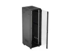 SZAFA INSTALACYJNA RACK STOJĄCA 19" 42U 600X800 CZARNA DRZWI PRZESZKLONE LANBERG (FLAT PACK)
