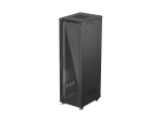SZAFA INSTALACYJNA RACK STOJĄCA 19" 42U 600X800 CZARNA DRZWI PRZESZKLONE LANBERG (FLAT PACK)