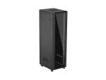 SZAFA INSTALACYJNA RACK STOJĄCA 19" 42U 600X800 CZARNA DRZWI PRZESZKLONE LANBERG (FLAT PACK)