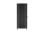 SZAFA INSTALACYJNA RACK STOJĄCA 19" 42U 800X1000 CZARNA DRZWI PRZESZKLONE LANBERG (FLAT PACK)
