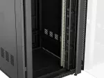 SZAFA INSTALACYJNA RACK STOJĄCA 19" 42U 800X1200 CZARNA DRZWI PRZESZKLONE LANBERG (FLAT PACK)