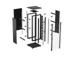 SZAFA INSTALACYJNA RACK STOJĄCA 19" 42U 800X800 CZARNA LANBERG (FLAT PACK)