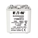 170M3512 Wkładka szybka, 100 A, AC 690 V, compact size 1, 45 x 59 x 51 mm, aR, IEC, UL