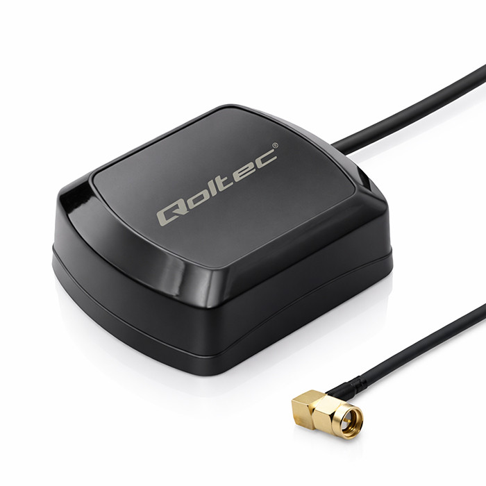 Qoltec Mobilna Antena GPS GLONASS z podstawą magnetyczną | dookólna | 28dBi | SMA RA 