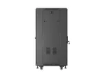 SZAFA INSTALACYJNA RACK STOJĄCA 19" 22U 600X600 CZARNA DRZWI PRZESZKLONE LANBERG (FLAT PACK)