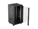 SZAFA INSTALACYJNA RACK STOJĄCA 19" 22U 600X600 CZARNA DRZWI PRZESZKLONE LANBERG (FLAT PACK)