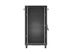 SZAFA INSTALACYJNA RACK STOJĄCA 19" 22U 600X600 CZARNA DRZWI PRZESZKLONE LANBERG (FLAT PACK)