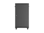 SZAFA INSTALACYJNA RACK STOJĄCA 19" 22U 600X800 CZARNA DRZWI PRZESZKLONE LANBERG (FLAT PACK)