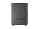 SZAFA INSTALACYJNA RACK STOJĄCA 19" 22U 600X800 CZARNA DRZWI PRZESZKLONE LANBERG (FLAT PACK)