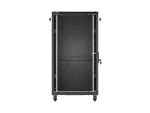 SZAFA INSTALACYJNA RACK STOJĄCA 19" 22U 600X800 CZARNA DRZWI PRZESZKLONE LANBERG (FLAT PACK)