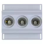 TFRN01-B Podstawa bezpiecznikowa, 16 A, AC 400 V, D01, 3P, montaż zatrzaskowy, 1.5 - 4 mm2 przewody, wejścia na zatrzask