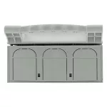 EBH2O3TM1 Rozłącznik bezpiecznikowy poziomy, 400 A, AC 690 V, NH2, AC23B, 3P, IEC, montaż na płycie, montaż śrubowy (M10)