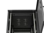SZAFA INSTALACYJNA RACK STOJĄCA 19" 15U 600X800 CZARNA DRZWI PERFOROWANE LANBERG (FLAT PACK)