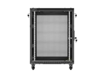 SZAFA INSTALACYJNA RACK STOJĄCA 19" 15U 600X800 CZARNA DRZWI PERFOROWANE LANBERG (FLAT PACK)