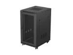 SZAFA INSTALACYJNA RACK STOJĄCA 19" 22U 600X800 CZARNA DRZWI PERFOROWANE LANBERG (FLAT PACK)