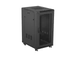 SZAFA INSTALACYJNA RACK STOJĄCA 19" 22U 600X800 CZARNA DRZWI PERFOROWANE LANBERG (FLAT PACK)
