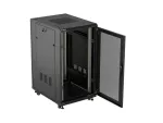 SZAFA INSTALACYJNA RACK STOJĄCA 19" 22U 600X800 CZARNA DRZWI PERFOROWANE LANBERG (FLAT PACK)