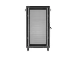 SZAFA INSTALACYJNA RACK STOJĄCA 19" 22U 600X800 CZARNA DRZWI PERFOROWANE LANBERG (FLAT PACK)