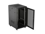 SZAFA INSTALACYJNA RACK STOJĄCA 19" 22U 600X800 CZARNA DRZWI PERFOROWANE LANBERG (FLAT PACK)