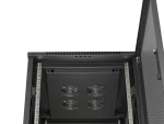 SZAFA INSTALACYJNA RACK STOJĄCA 19" 22U 600X800 CZARNA DRZWI PERFOROWANE LANBERG (FLAT PACK)