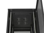 SZAFA INSTALACYJNA RACK STOJĄCA 19" 42U 600X800 CZARNA DRZWI PERFOROWANE LANBERG (FLAT PACK)