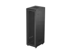 SZAFA INSTALACYJNA RACK STOJĄCA 19" 42U 600X800 CZARNA DRZWI PERFOROWANE LANBERG (FLAT PACK)