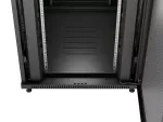 SZAFA INSTALACYJNA RACK STOJĄCA 19" 42U 800X1000 CZARNA DRZWI PERFOROWANE LANBERG (FLAT PACK)