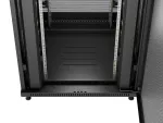 SZAFA INSTALACYJNA RACK STOJĄCA 19" 42U 800X800 CZARNA DRZWI PERFOROWANE LANBERG (FLAT PACK)