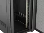 SZAFA INSTALACYJNA RACK STOJĄCA 19" 42U 800X800 CZARNA DRZWI PERFOROWANE LANBERG (FLAT PACK)