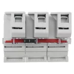 CH223DMSU-F Podstawa wkł. cyl. 22x58, 3p, 125A, 690 Vac, mikroprzekaźnik