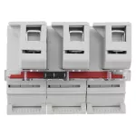 CH223DMSU-F Podstawa wkł. cyl. 22x58, 3p, 125A, 690 Vac, mikroprzekaźnik