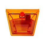 X10/CE/M2B/AL X10 midi, część optyczna, bursztynowa soczewka