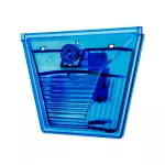 X10/CE/M2B/BL X10 midi, część optyczna, niebieska soczewka