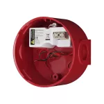 POWER MODULE Czerwona głęboka baza sygnalizatora z zasilaczem 24V