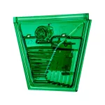 X10/CE/M1B/GL X10 mini, część optyczna, zielona soczewka