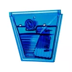 X10/CE/M1B/BL X10 mini, część optyczna, niebieska soczewka