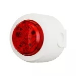 SOLX/RF/RL/W1/D Solista Maxi, Biała obudowa, Czerwone światło, głęboka podstawa