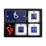 CFEAPULLKIT System wzywania pomocy do toalet (Zestaw). Puszka natynkowa CFEABBdo zasilacza dostępna jako opcja.