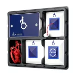 CFEAPULLKIT System wzywania pomocy do toalet (Zestaw). Puszka natynkowa CFEABBdo zasilacza dostępna jako opcja.