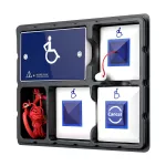 CFEAPULLKIT System wzywania pomocy do toalet (Zestaw). Puszka natynkowa CFEABBdo zasilacza dostępna jako opcja.