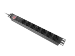 LISTWA ZASILAJĄCA RACK PDU PRO 19" LANBERG 1U 16A 7X SCHUKO SPD-3MP 2M CZARNA