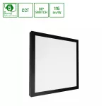 NYMPHEA SELECT 24W/35W/40W CCT 230V 120ST IP20 400X400X33MM CZARNY 5 LAT GWARANCJI