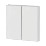 CWIZ-02/38 Klawisz podwójny, biały, połysk