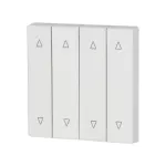 CWIZ-04/58 Klawisz poczwórny, biały, połysk, roletowy