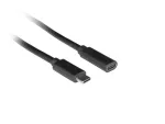 PRZEDŁUŻACZ USB-C M/F 3.1 0.5M CZARNY LANBERG