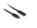 PRZEDŁUŻACZ USB-C M/F 3.1 0.5M CZARNY LANBERG