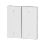 CWIZ-02/48 Klawisz podwójny, biały, połysk, 1/0