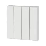 CWIZ-04/38 Klawisz poczwórny, biały, połysk